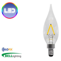 BELL Lighting 1W LED Filament Chandelier Bulb 100 Lumens (MES) - Glo Fix