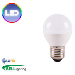BELL Lighting 4W LED 45mm Round Opal 250 Lumens (Edison Screw Cap) - Glo Fix
