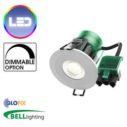 BELL Lighting 08187 Eco Firestay 6 in 1 LED Downlight, 530 - 600 Lumens, Suitable for Bathroom
