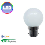 BELL Lighting 1W LED Coloured Round Ball for Outdoor Use (Bayonet Cap) - Glo Fix