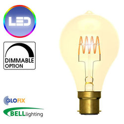 BELL Lighting 4W LED Vintage Soft Coil Horizontal Filament GLS (Bayonet Cap) - Glo Fix
