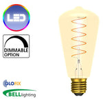 BELL Lighting 4W LED Vintage Soft Coil Vertical Filament Squirrel Cage (Edison Screw) - Glo Fix