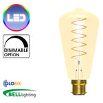 BELL Lighting 4W LED Vintage Soft Coil Vertical Filament Squirrel Cage (Bayonet Cap) - Glo Fix