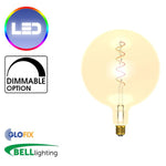 BELL Lighting 4W LED Vintage Soft Coil Vertical Filament Giant Globe (Edison Screw) - Glo Fix