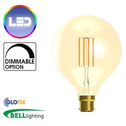 BayonetCap(B22)22mm - BELL Lighting 4W LED Vintage 125mm Globe 300 Lumens (Bayonet Cap)