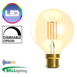 BayonetCap(B22)22mm - BELL Lighting 4W LED Vintage Globe 300 Lumens (Bayonet Cap)