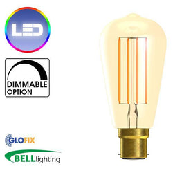 BayonetCap(B22)22mm - BELL Lighting 4W LED Vintage Squirrel Cage 300 Lumens (Bayonet Cap)