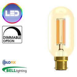 BayonetCap(B22)22mm - BELL Lighting 4W LED Vintage Tubular 300 Lumens (Bayonet Cap)