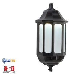 Garden Lights - ASD Lighting Half Coach Lanterns, Available In Black Or White