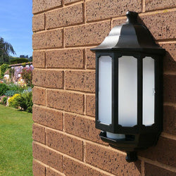 Garden Lights- ASD Lighting Half Coach Lanterns, Available In Black Or White