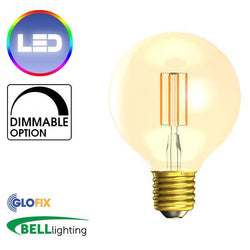 Edison Screw Cap (E27) 27mm - BELL Lighting 4W LED Vintage Globe 300 Lumens (Edison Screw Cap)