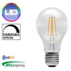 EdisonScrewCap - BELL Lighting 4W LED Filament Satin GLS 470 Lumens (Edison Screw Cap) Replaces 40W