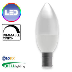 Small Bayonet Cap (B15) 15mm - BELL Lighting 4W LED Candle Opal 250 Lumens (Small Bayonet Cap) Replaces 40W